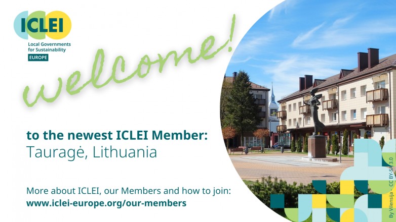 ICLEI welcomes newest member Tauragė!